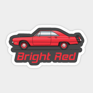 Bright Red Sticker